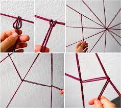 Collect only abandoned webs for spinning into thread. Giant Yarn Spider Web Made Everyday
