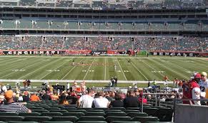 Paul Brown Stadium Section 110 Row 30 Seat 4 Cincinnati