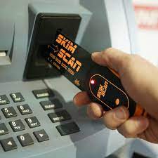 They work by copying the credit card information from the magnetic strip on the card and relaying that information to the thief via bluetooth or stored data. Skim Scan Atm Pos Credit Card Skimmer Detector