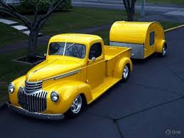 Image result for Chrome Yellow 1946 Truck