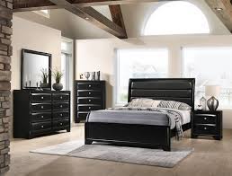 Bedroom sets with bed and other accessories should be made with strong quality material like wood or metal. Monte Carlo Black Bedroom Set Furniture Distribution Center