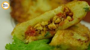 Potato Cutlets Wtih Chicken Filling Alu Tikki Recipe By Food Fusion Food Potato Cutlets Recipes