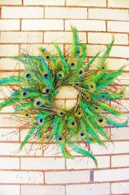 40 Unique Peacock Feather Wall Decor Ideas Feather Wreath Feather Wall Decor Wreaths