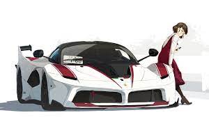 Ferrari Fxxk Anime Girls Car Vehicle 1080p Wallpaper Hdwallpaper Desktop Ferrari Fxxk Car Vehicles