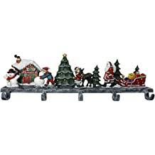 Cast iron christmas stocking holder. Buy Lulu Decor Cast Iron Christmas 3d House Stocking Holder 19 Lbs Heavy Stocking Hanger Perfect For Holiday 5 Hooks Online In Thailand B07vvddjqj