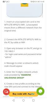 Insert a different network sim; Anyone Can Unlock Zte Mf927u Lte Wifi Modem Mybroadband Forum