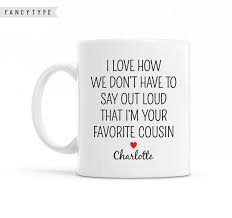 Birthday Gifts For Cousin Brother Personalized Cousin Gift For Cousin Christmas Gift Best Cousin Mug Funny Cousin Gift Cousin Coffee M Aunt Gifts Aunt Birthday Gift Christmas Gifts For Sister