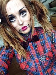 my attempt at ventriloquist doll makeup