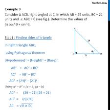 What will be the length of given: Example 3 Consider Acb Ab 29 Bc 21 And Angle Abc