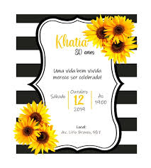 Convite Personalizado Girassol Digital No Elo7 Keyti Moreira 10952d2 40 adesivos personalizados redondo bob marley clipart (#2372347. convite personalizado girassol digital