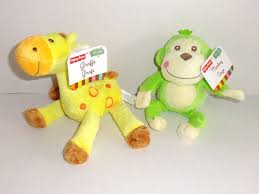 New Fisher Price Animals Of The Rainforest Plush Giraffe Monkey Set Babythings Babies Rainforest Animals Giraffe Monkey Plush