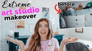 Break out your top hats and monocles; Huge Art Studio Makeover Transformation Closet To Art Studio Youtube