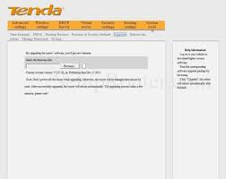 Tenda W308r Screenshot Upgrade
