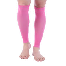 Details About Doc Miller Calf Compression Sleeve 1 Pair 20 30mmhg Recovery Varicose Veins Pink