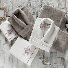 Soley 3 D Nakisli Bambu Bornoz Seti Mila Fiyati Bambu Milan Havlular