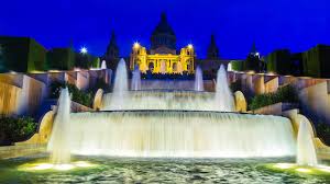 Download the perfect barcelona pictures. Desktop Wallpapers Barcelona Spain Fountains Night Street 1920x1080