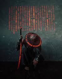 The way the colors fade seamlessly into each other can provide a sense of calm. Bushido Japan Samurai Hd Wallpaper Wallpaperbetter Ninja Art Samurai Wallpaper Samurai Art