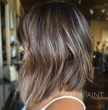 choppy long bob with subtle balayage lange bob frisuren bob frisur haarschnitt