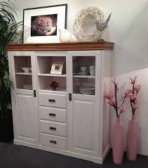 Massivholz Highboard Kuchenschrank Kiefer Esszimmerschrank 2farbig Weiss Honig Esszimmerschrank Mobel Weiss Streichen Highboard