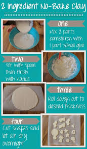 No Bake Clay Just 2 Ingredients Homemade Clay Baking Clay Clay Crafts