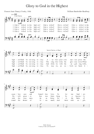 Check spelling or type a new query. Glory To God In The Highest Crosby William B Bradbury Sheet Music For Piano Piano Duo Musescore Com