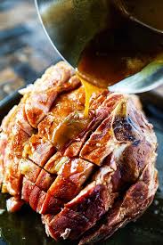 A juicy slow cooker brown sugar pineapple ham. Crockpot Ham With Maple Brown Sugar Glaze