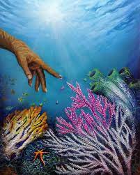 Art by ana bikic contact ana bikic in skype: Sri Lanka Noc Present Coral Reef Painting To Ioc President Bach