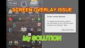 You need to turn off whatever screen overlay app you are using. How To Turn Off Screen Overlay Lg V10