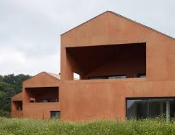 Red Houses By Group8 In Crans Pres Celigny Switzerland Red Houses Architecture Concrete House