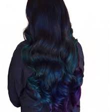 Vivacious hair colors like blue, purple, green and yellow (all available in our virtual hairstyler) stand out in black hair, but it can also shine with more. 17 Gorgeous Blue Black Hair Ideas You Ll Want To Try Now Hair Com By L Oreal