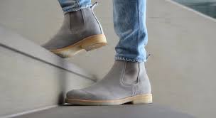 With the durability of work boots and sophistication of fashion boots, you'll be ready wherever the day takes you. Chelsea Boots Light Grey Mens Suede Boots Chelsea Boots Grey Chelsea Boots Men