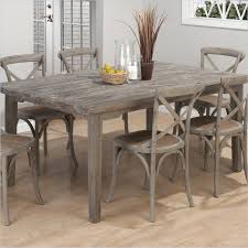 Jofran Solid Oak Rectangular Leg Table In Burnt Grey 856 72 Grey Dining Tables Grey Dining Room Table Grey Dining Room