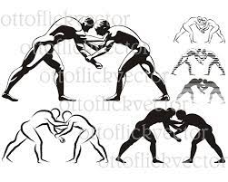 Wrestling Vector Silhouettes Clipart Eps Ai Cdr Png Jpg Sport Icon Ancient Combat Sport Wrestlers Icon Gre Wrestling Tattoos Greek Wrestling Wrestling