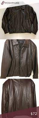 Members Only Black Label Genuine Leather Jacket L Genuine Leather Jackets Leather Jacket Brown Leather Jacket Men