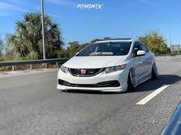 The 2015 honda civic earns a midpack ranking in the competitive compact car class. 2015 Honda Civic Si With 17x10 Work Vs Ss And Achilles 205x40 On Coilovers 960609 Fitment Industries