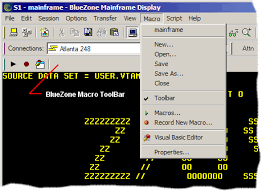 The latest version of bluezone (mainframe) is 1.0, released on 02/18/2008. Using Bluezone Vba