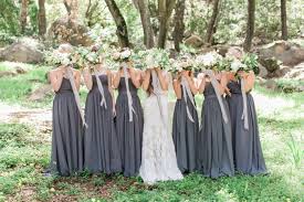 Muted Earth Tones Inspired This Wedding Day Design Steel Grey Bridesmaid Dress Dark Grey Bridesmaid Dresses Grey Bridesmaid Dresses Long