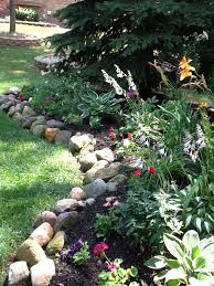 Perennial Garden Rock Border Landscaping With Rocks Garden Edging Rock Garden