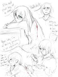 Sketch page comic thing I made - mildly nsfw but only cause b00b : r souleater