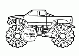 Big Monster Truck Coloring Page For Kids Transportation Coloring Pages Printables Fr Monster Truck Coloring Pages Dinosaur Coloring Pages Truck Coloring Pages