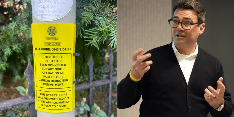 Piddington: Council SWITCHES OFF street lights in village where Andy  Burnham will place 1,250 male asylum seekers to save planet