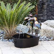 Find great deals on fountain in olympia, wa on offerup. Amazon Com Alpine Corporation 20 Tall Outdoor Metal Crow Water Fountain Yard Art Decor Garden Outdoor