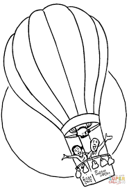 Printable hot air balloon coloring page. Hot Air Balloon Black And White Hot Air Balloon Coloring Page Free Printable Coloring Pages Clipart Wikiclipart