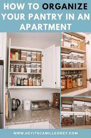 Learn How To Organize Your Pantry In An Apartment See How You Can Transform A Cabinet In Your Apartment Into A Functional Pantry Pantry Organization Apartment
