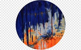 Modern Art Painting Natural Disaster Painted Circle Painting Contemporary Art Natural Disaster Png Pngwing