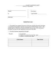 August 21, 2020 by robert farringtontweet27sh. Georgia Paranting Plan Fill Online Printable Fillable Blank Pdffiller