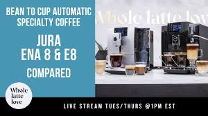 .to cup coffee machine brings premium coffee taste directly to your home.enjoy the exceptional taste and rich aroma of freshly ground coffee beans. Compare Jura Ena 8 And E8 Bean To Cup Automatic Specialty Coffee Machines Youtube