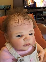 The doll that I'm painting and creating ❤️.. this is a Reborn who comes in  as a blank vinly kit to which artist will paint to achieve realism of a baby