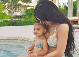 Guests arrived via the same giant stormi head that was created for her party last year. Mother S Day 2021 Kylie Jenner And Stormi Webster Celebrate The Day Twinning In Matching Bikinis Bollywood News Bollywood Hungama