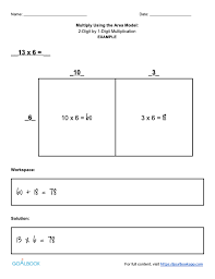 On this lesson, you will learn how to use area model multiplication to solve multiplicative comparison word problems! Multiply Using Visual Strategies Math Anchor Page Iep Goal And Objectives Goalbook Toolkit